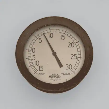 Foxboro Model A Brass Gauge (0-160) 01