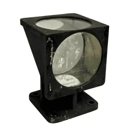 marine navigation prism viewer angled view brass optical instrument