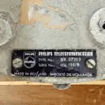 close up of Philips nameplate detail