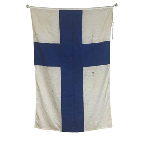 Finland Ship Flag - 58 x 39 01 Finland ship flag measuring 58 x 39 inches with blue Nordic cross on a white field