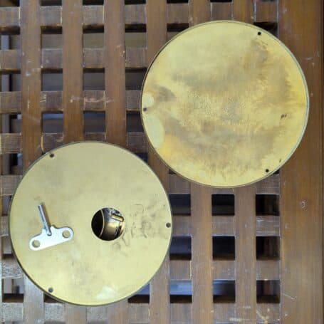 Vintage Brass Vetus Ships Bell Clock and Barometer from Holland 06 Vintage Brass Vetus Ships Bell Clock and Barometer from Holland 06